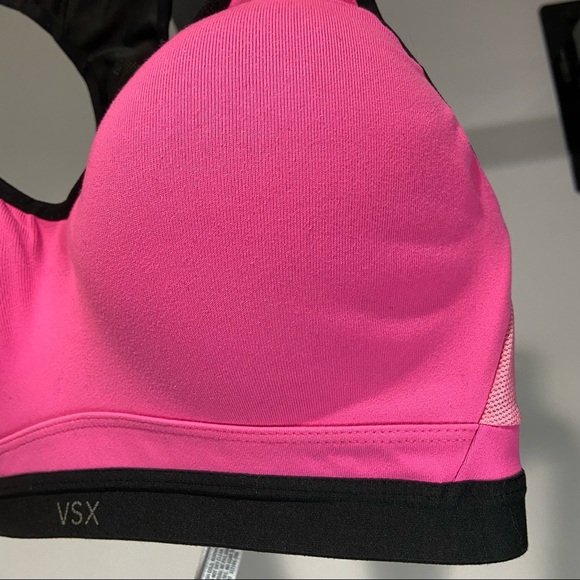 VSX Incredible by Victoria's Secret Women's Pink and Black Sports Bra 32D - Picture 7 of 11